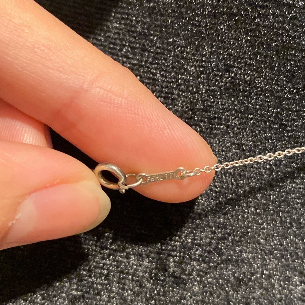 Tiffany & Co. Necklace Elsa Peretti Double Loop Pendant Necklace Silver … - Picture 5 of 8